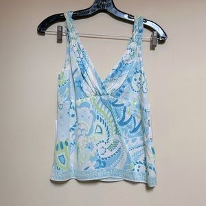 NWT - Elie Tahari - Floral Blouse - Petite Medium